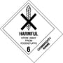 4" x 4-3/4" Harmful Stow Away from Foodstuffs - Pesticides, Liquids, Toxic, N.O.S. UN2902 Labels (500 per Roll)