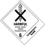 4" x 4-3/4" Harmful Stow Away from Foodstuffs - Poisonous Liquids, N.O.S. UN2810 Labels (500 per Roll)