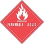 4" x 4" Flammable Liquid D.O.T. Subsidiary Risk Labels (500 per Roll)