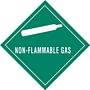 4" x 4" Non-Flammable Gas D.O.T. Subsidiary Risk Labels (500 per Roll)
