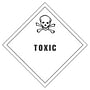 4" x 4" Toxic D.O.T. Subsidiary Risk Labels (500 per Roll)