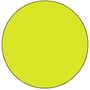 1/2" Diameter Fluorescent Green Circle Labels (500 per Roll)