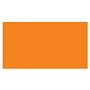 2" x 3" Fluorescent Orange Rectangle Labels (500 per Roll)