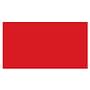 2-3/4" x 4" Fluorescent Red Rectangle Labels (500 per Roll)