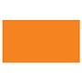 2" x 4" Fluorescent Orange Rectangle Labels (500 per Roll)