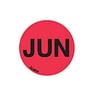 1" Diameter "Jun" Months of the year labels (500 per Roll)