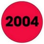 2" Diameter Red 2010 Calendar Year Circle Labels (500 per Roll)