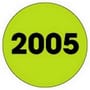 2" Diameter Green 2011 Calendar Year Circle Labels (500 per Roll)