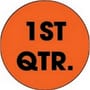 2" Diameter 1st Qtr Circle Labels (500 per Roll)