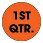 3" Diameter 1st Qtr Circle Labels (500 per Roll)