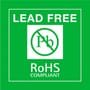 2" x 2" Lead Free RoHS Compliant Labels (500 per Roll)