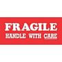 1-1/2" x 4" Fragile Handle With Care Labels (500 per Roll)