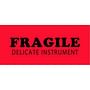 1-1/2" x 4" Fragile Delicate Instrument Labels (500 per Roll)