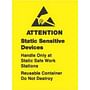 1" x 1-1/2" Attention Static Sensitive Labels (500 per Roll)