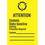 1-3/4" x 2-1/2" Attention Contents Static Sensitive Labels (500 per Roll)