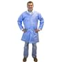 Large, Blue, 50 Gram SMS Lab Coat, Three Pockets, Knit Wrists (30 Per Case)