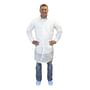 5XL White Breathable Micro Film Lab Coat, w/Snaps and 3 Pockets (30 Per Case)
