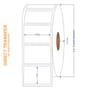 1-1/2" x 1" White Direct Print Thermal Labels, 1310 per roll (4 Rolls per Carton)