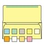 #6-1/4 Collection/Remittance Envelopes, 3-1/2" x 6-1/4" 24# Canary Pastel, Flaps Extended (Box of 500)
