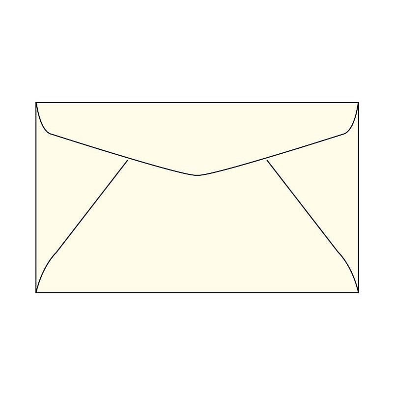 #6-3/4 Regular Envelopes, 3-5/8" x 6-1/2", 24#, Recycled, Ivory Pastel