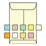 Open End Catalog Envelopes, 9" x 12", 28#, Recycled, Pastel, Acid Free, Center Seam (Box of 500)