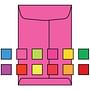 Open End Catalog Envelopes, 10" x 13", 28#, Brightly Colored Pink, Acid Free, Center Seam (Box of 500)