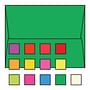 #A-2 Announcement Envelopes, 4-3/8" x 5-3/4", 24#, Brightly, Square Flaps Down (Box of 500)