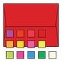 #A-7 Announcement Envelopes, 5-1/4" x 7-1/4", 24#, Recycled, Brightly Colored, Square Flaps Down (Box of 500)