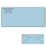 Custom Printed #10 Blue Envelopes, 4-1/8" x 9-1/2" Blue Wove, 24 lb (Box of 500)