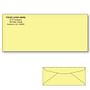 Custom Printed #10 Canary Envelopes, 4-1/8" x 9-1/2" Canary Wove, 24 lb (Box of 500)