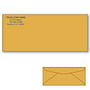 Custom Printed #10 Goldenrod Envelopes, 4-1/8" x 9-1/2" Goldenrod Wove, 24 lb (Box of 500)