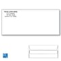 Custom Printed #10 Self Seal Envelopes, Blue Tint, 4-1/8" x 9-1/2" White Wove, 24 lb (Box of 500)