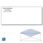 Custom Printed #10 Business Envelopes with Blue Tint, 4-1/8" x 9-1/2" White Wove, 24 lb (Box of 500)