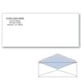 Custom Printed #10 Regular Envelopes with Blue Tint, 4-1/8" x 9-1/2" White Wove, 24 lb, V Flap (Box of 1000)