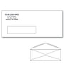 Custom Printed #10 Window Envelopes, 4-1/8" x 9-1/2" White Wove, 24 lb, Rounded Flap (Box of 1000)