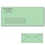 Custom Printed #10 Green Window Envelopes, 4-1/8" x 9-1/2" Green Wove, 24 lb, Standard Flap (Box of 500)