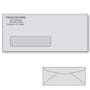 Custom Printed #10 Gray Window Envelopes, 4-1/8" x 9-1/2" Gray Wove, 24 lb, Standard Flap (Box of 500)