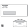 Custom Printed #10 Business Window Envelopes with Black Tint, 4-1/8" x 9-1/2" White Wove, 24 lb, Standard Flap (Box of 500)