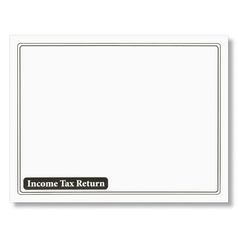 10" x 13" Tax Return Envelope, Black, Pack of 50