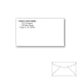 Custom Printed #6-1/4 Regular Envelopes, 3-1/2" x 6" White Wove, 24 lb, Standard Flap (Box of 500)