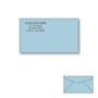 Custom Printed #6-1/4 Blue Envelopes, 3-1/2" x 6" Blue Wove, 24 lb, Standard Flap (Box of 500)