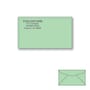 Custom Printed #6-1/4 Green Envelopes, 3-1/2\