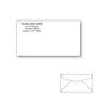Custom Printed #6-3/4 Regular Envelopes, 3-5/8" x 6-1/2" White Wove, 24 lb, Standard Flap (Box of 500)