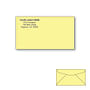 Custom Printed #6-3/4 Canary Envelopes, 3-5/8" x 6-1/2" Canary Wove, 24 lb, Standard Flap (Box of 500)