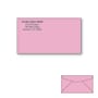 Custom Printed #6-3/4 Pink Envelopes, 3-5/8" x 6-1/2" Pink Wove, 24 lb, Standard Flap (Box of 500)