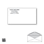 Custom Printed #6-3/4 Business Envelopes with Black Tint, 3-5/8" x 6-1/2" White Wove, 24 lb, Standard Flap (Box of 500)