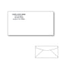 Custom Printed #7-3/4 Regular Envelopes, 3-7/8" x 7-1/2" White Wove, 24 lb, Standard Flap (Box of 500)