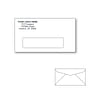 Custom Printed #7 Window Envelopes, 3-3/4" x 6-3/4" White Wove, 24 lb, Standard Flap (Box of 500)