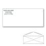 Custom Printed #9 Regular Envelopes, 3-7/8" x 8-7/8" White Wove, 24 lb, Rounded Flap (Box of 1000)