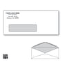 Custom Printed #9 Business Window Envelopes with Black Tint, 3-7/8" x 8-7/8" White Wove, 24 lb, Standard Flap (Box of 500)